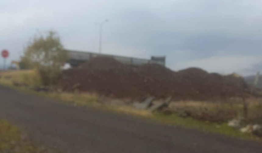 Bingöl’de Tarlasının Yanı Başına Moloz Dökülmesine Kadın Çiftçiden Tepki!