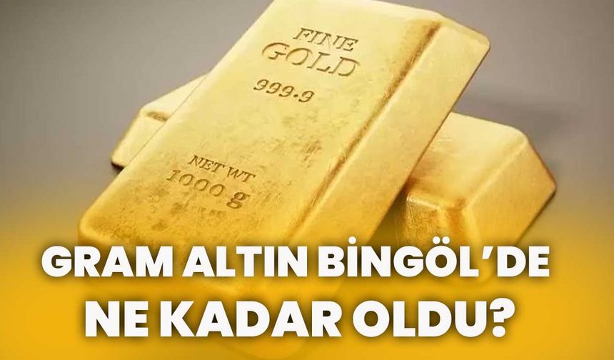 Gram Altın Bingöl’de Ne Kadar Oldu?