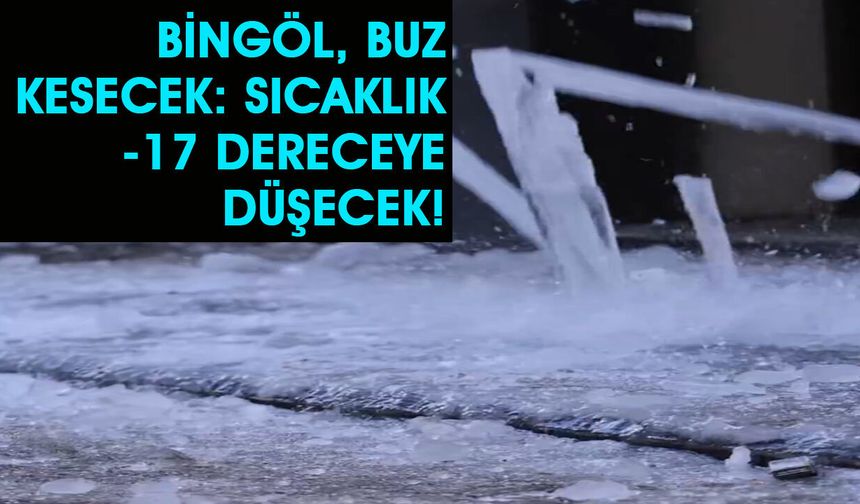 Bingöl Dondurucu Soğuklar Etkili Olacak!