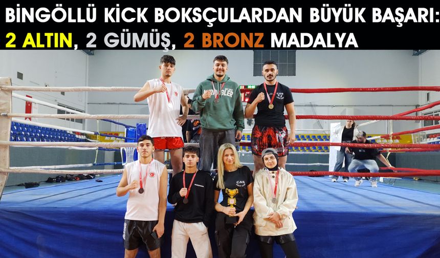Bingöllü Sporcular 2 Altın, 2 Gümüş, 2 Bronz Madalya Kazandı