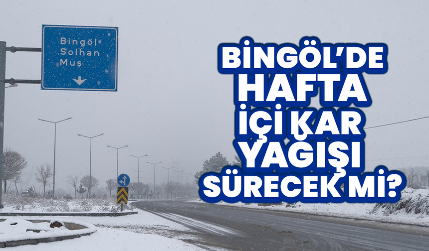 Bingöl’de Hafta İçi Kar Yağışı Sürecek mi?