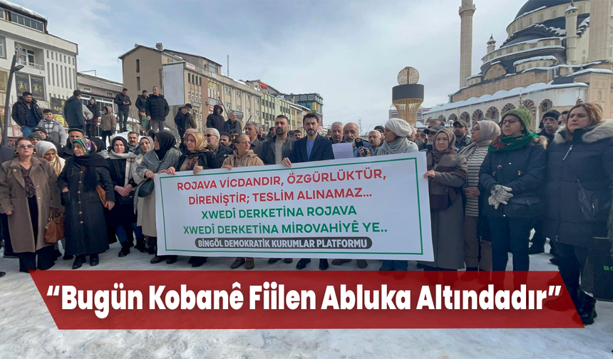 Bingöl’de Rojava İçin Yürüyüş: “Bugün Kobanê Fiilen Abluka Altındadır”