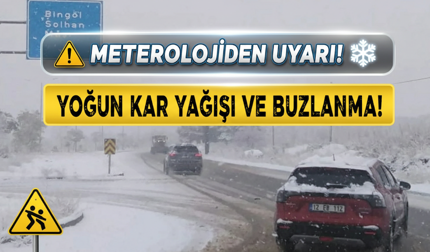 Meteoroloji’den Bingöl Ve Çevre İller İçin Uyarı!