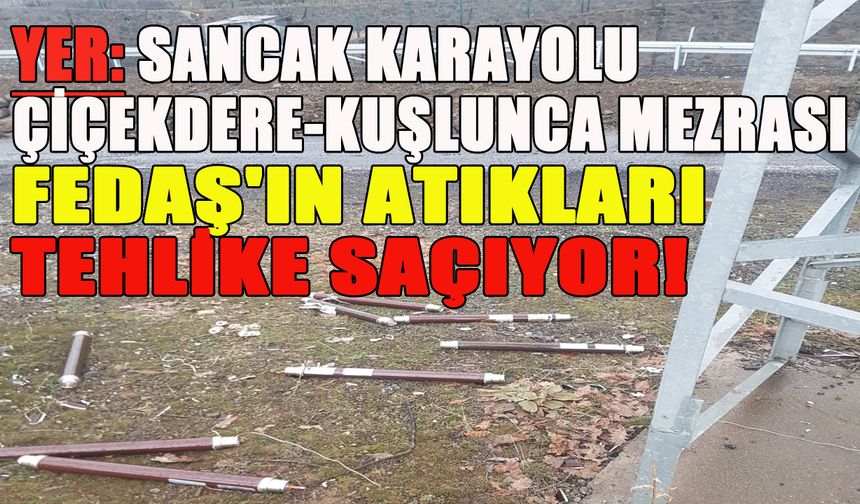 Bingöl’de FEDAŞ Ekiplerinin Geride Bıraktığı Atıklar Tehlike Saçıyor!