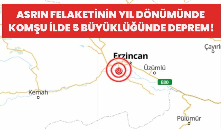 Asrın Felaketinin Yıl Dönümünde Komşu İlde 5 Büyüklüğünde Deprem!