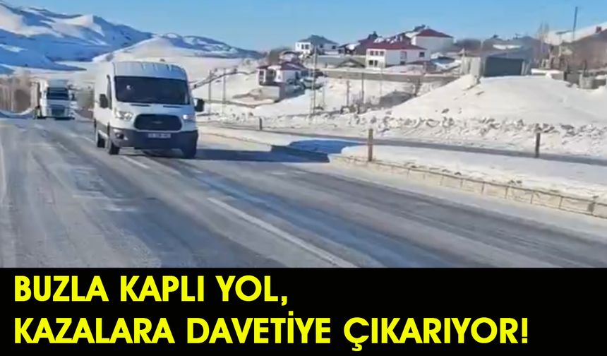 Bingöl Erzurum Yolunda Buzlanma Kazalara Davetiye Çıkarıyor