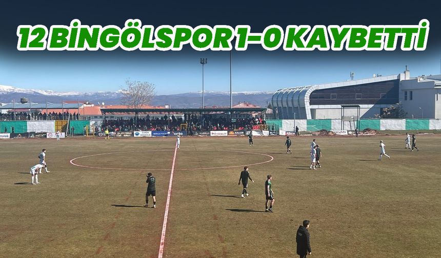 12 Bingölspor 1-0 Kaybetti