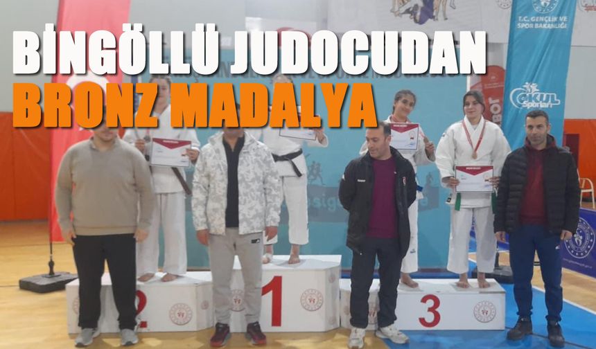 Bingöllü Judocudan Bronz Madalya