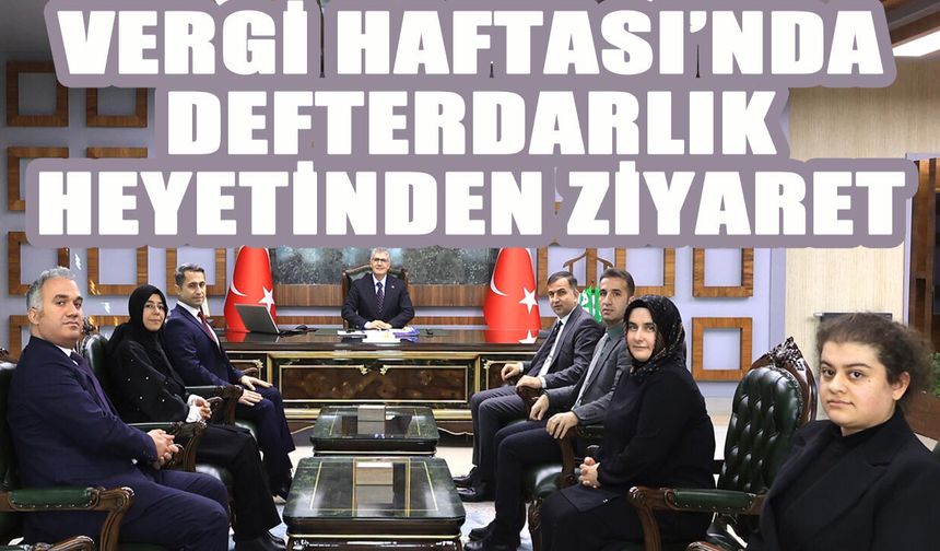 Vali Çelik, Defterdarlık Heyetini Kabul Etti
