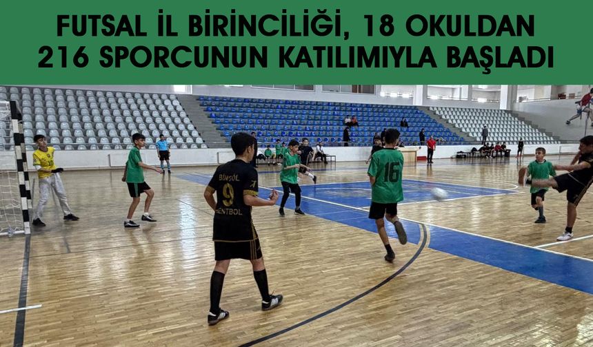 Bingöl’de Futsal Heyecanı Başladı
