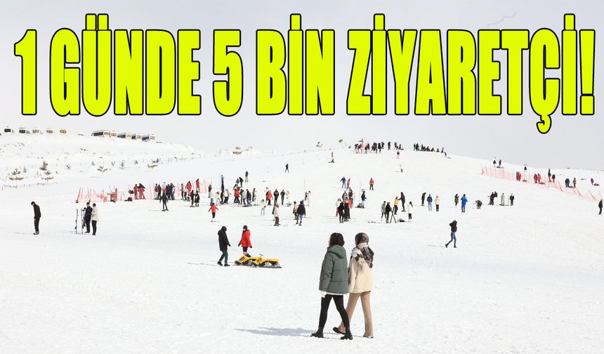 Bingöl’deki Kayak Merkezine Ziyaretçi Akını!