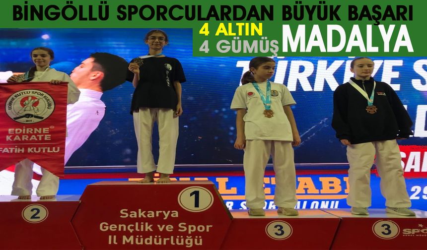 Bingöllü Sporculardan 4 Altın, 4 Gümüş Madalya!