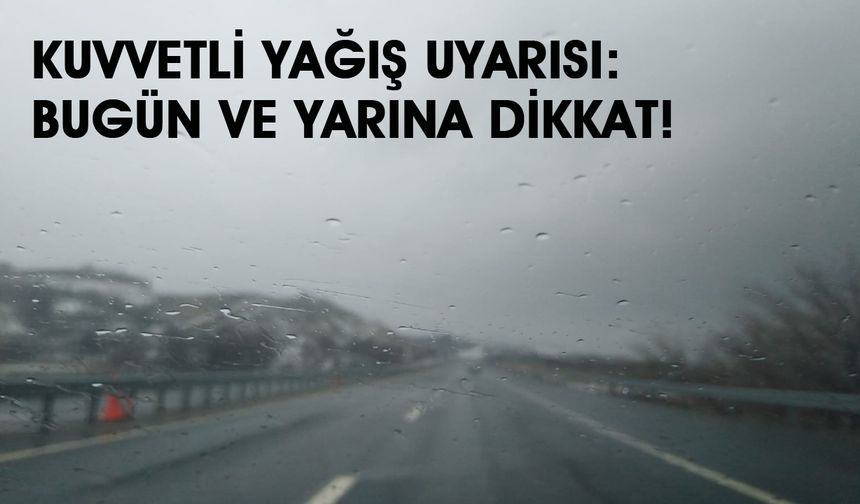 Meteoroloji’den Bingöl için Kuvvetli Yağış Uyarısı!