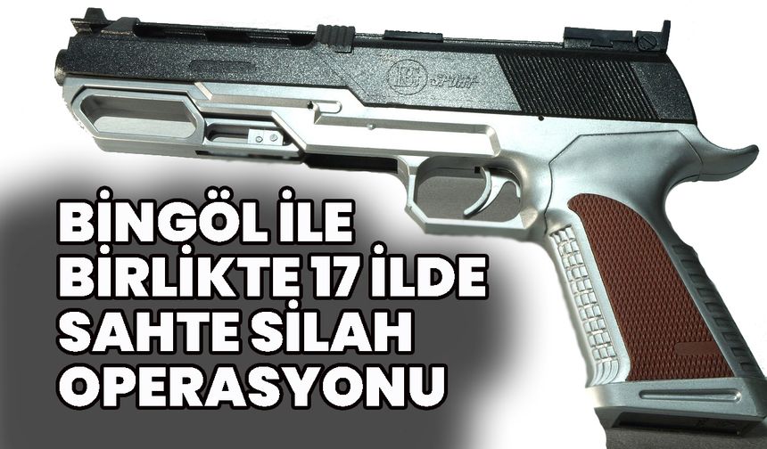 Bingöl İle Birlikte 17 İlde Sahte Silah Operasyonu
