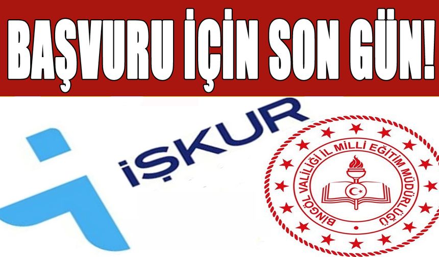 Bingöl’de 400 İşçi Alımı Başvurularında Son Gün!