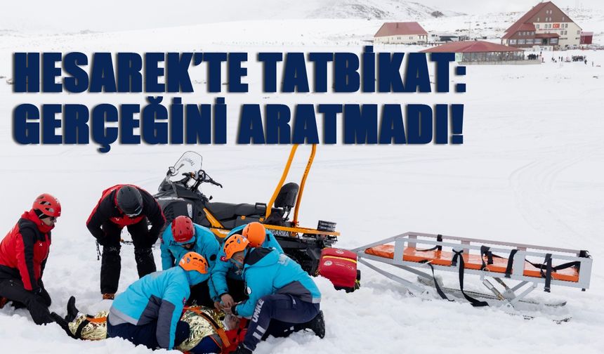 Bingöl Hesarek Kayak Merkezi’nde Tatbikat