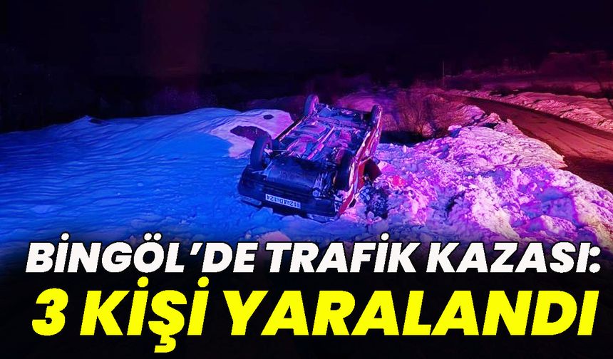 Bingöl’de trafik kazası: 3 yaralı