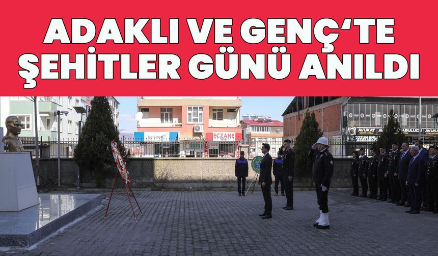Bingöl’ün İlçelerinde Şehitler Anıldı