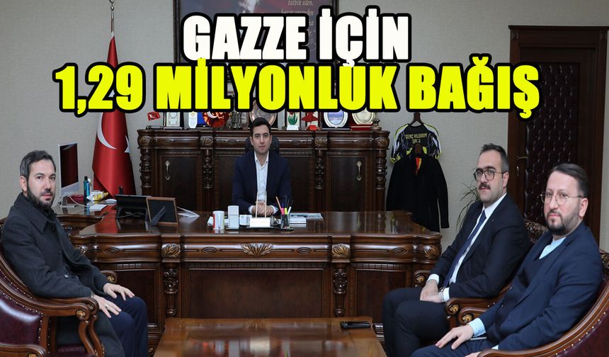 Bingöl’ün İlçesinden Gazze'ye 1,29 Milyon Liralık Bağış