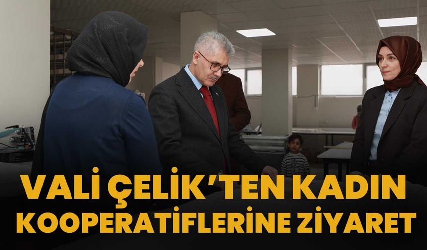 Vali Çelik’ten Kadın Kooperatiflerine Ziyaret