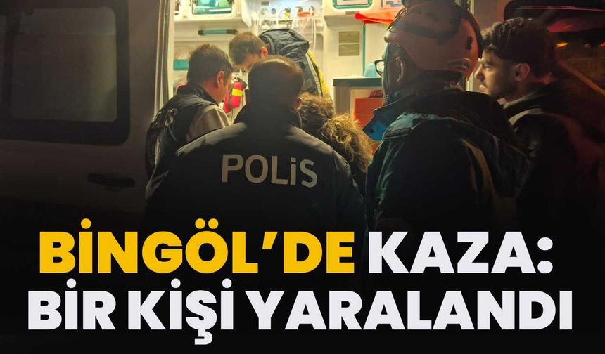 Bingöl’de Kaza: Bir Kişi Yaralandı