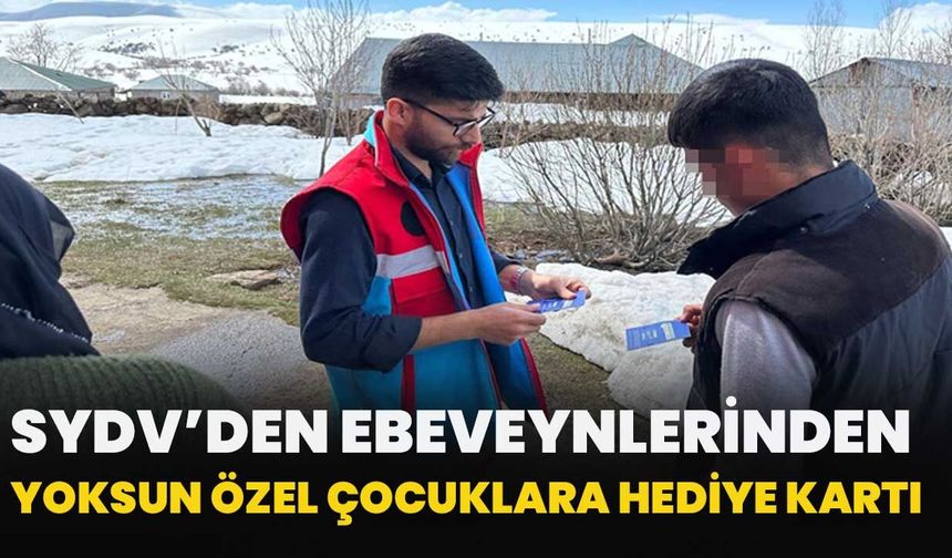 SYDV’den Ebeveynlerinden Yoksun Özel Çocuklara Hediye Kartı