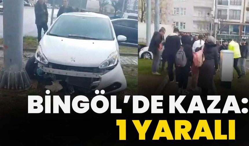 Bingöl’de Kaza: 1 Yaralı