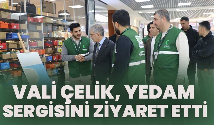 Vali Çelik, YEDAM Sergisini Ziyaret Etti