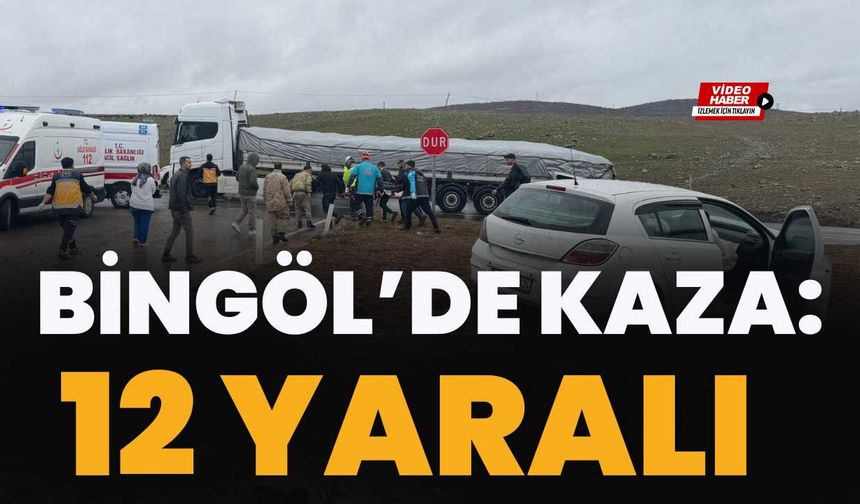 Bingöl’de Kaza: 12 Yaralı