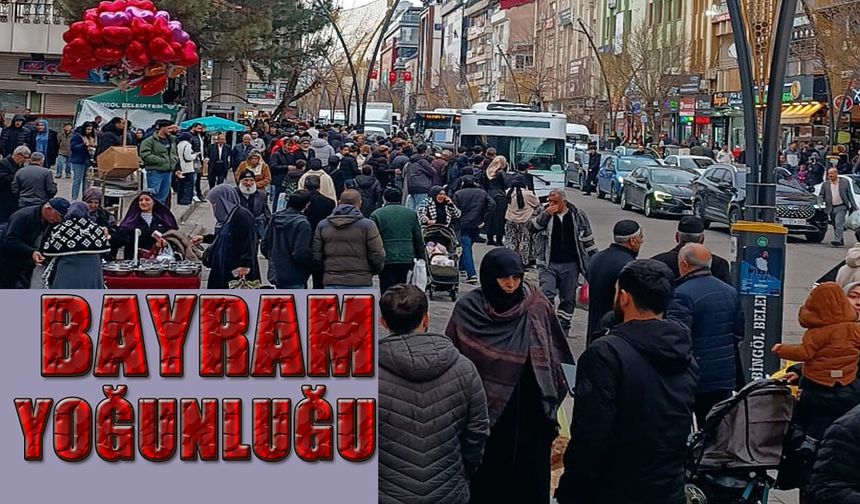 Bingöl’de Bayram Yoğunluğu