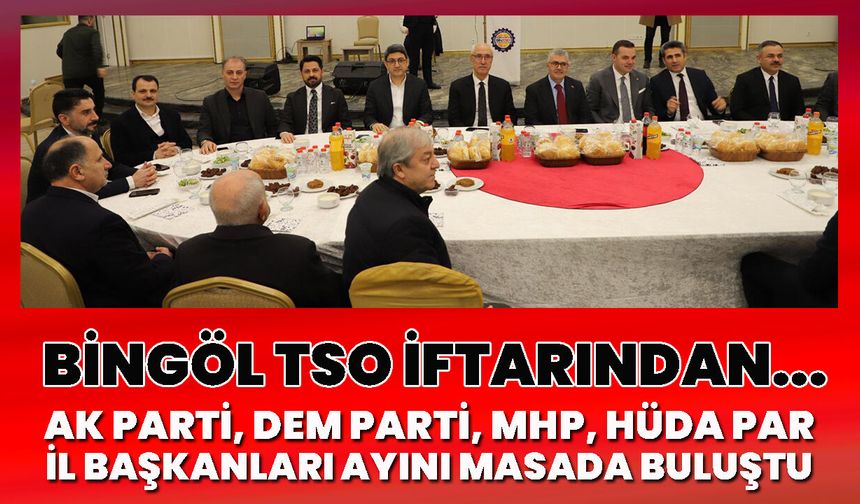 AK Parti, DEM Parti, MHP, Hüda Par İl Başkanları Ayını Masada Buluştu