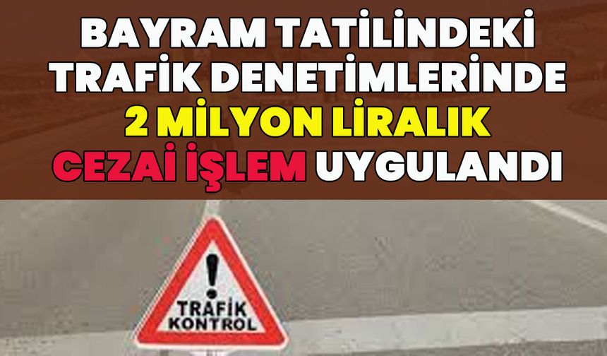 Bingöl’de Bayramda Trafik Denetimleri: 2 Milyonluk Ceza Kesildi!