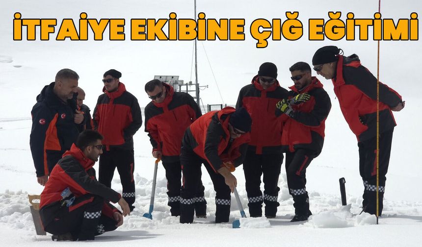 Bingöl’de İtfaiye Ekibine Çığ Eğitimi