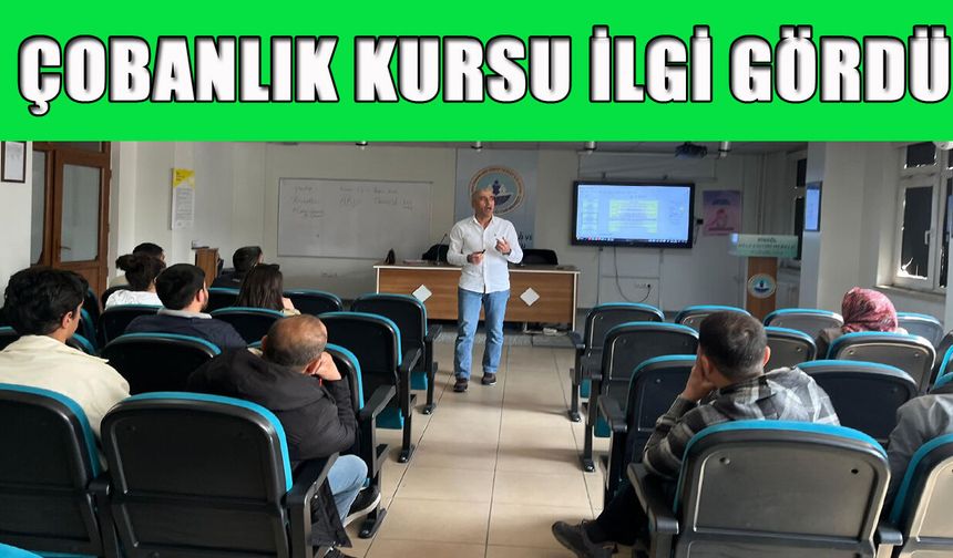 Bingöl'de 'Çobanlık Kursu'na Yoğun İlgi