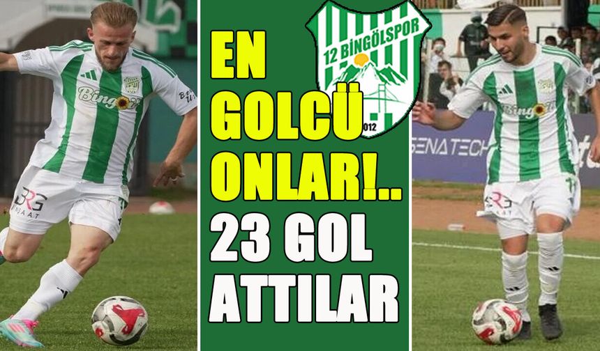 12 Bingölspor’un Gol Makineleri: 23 Gol Attılar