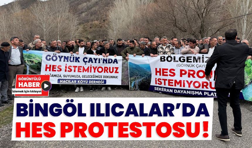 Bingöl Ilıcalar’da HES Protestosu!