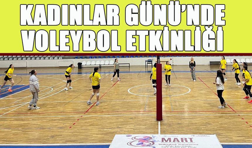 Bingöl’de Kadınlar Günü’nde Voleybol Etkinliği