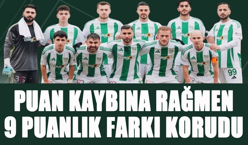12 Bingölspor, Puan Kayıplarına Rağmen Farkı Koruyor