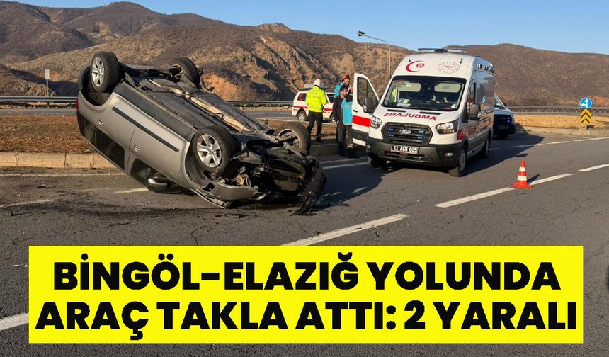 Bingöl-Elazığ Yolunda Feci Kaza: 2 Yaralı