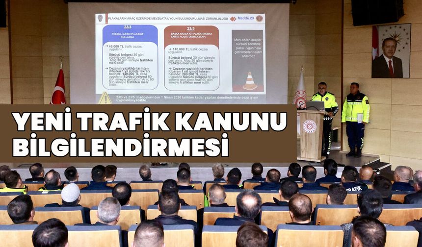Bingöl’de Yeni Trafik Kanunu Bilgilendirme Toplantısı