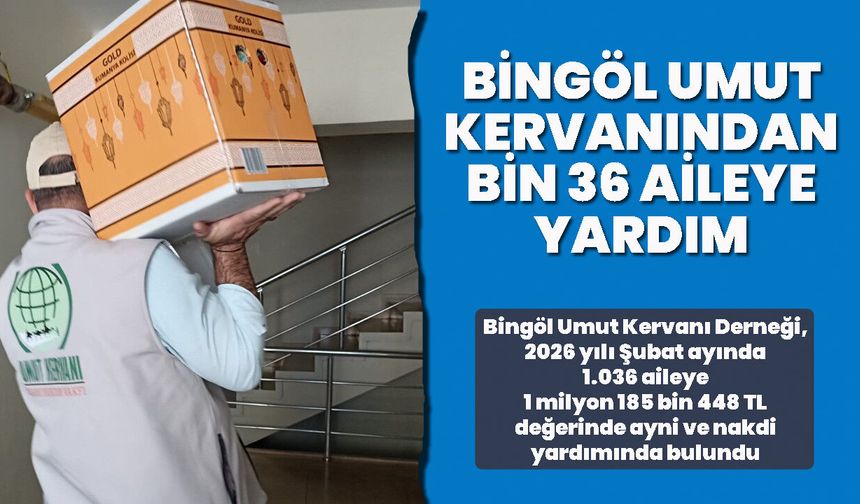 Bingöl Umut Kervanından Bin 36 Aileye Yardım
