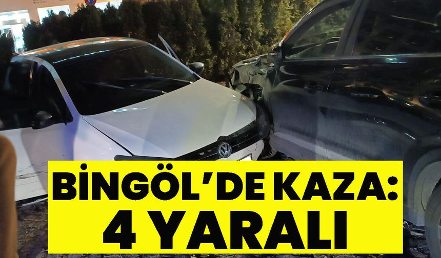 Bingöl Telekom Kavşağında Trafik Kazası: 4 Yaralı