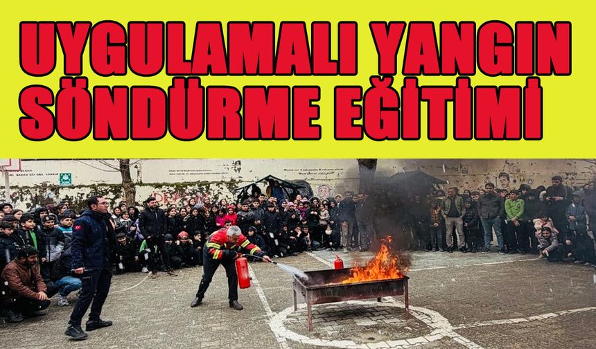 Genç'te Yangın Tatbikatı