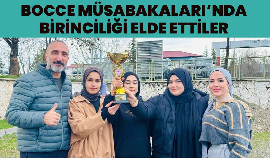 Bingöl’de ‘Genç Kızlar Bocce Müsabakaları’ Heyecanı