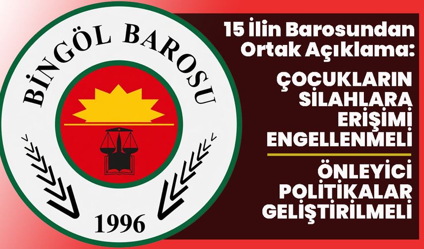 15 İlin Barosundan Ortak Açıklama:  Önleyici Politikalar Geliştirilmeli
