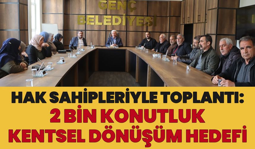 Bingöl’ün İlçesinde 2 Bin Konutluk Kentsel Dönüşüm Hedefi