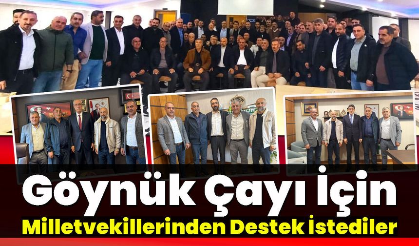 Göynük Çayı İçin Milletvekillerinden Destek İstediler