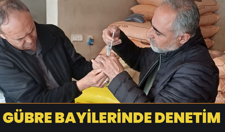 Bingöl'de Gübre Bayileri Denetlendi
