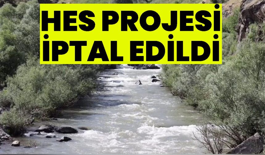 HES Projesi İptal Edildi