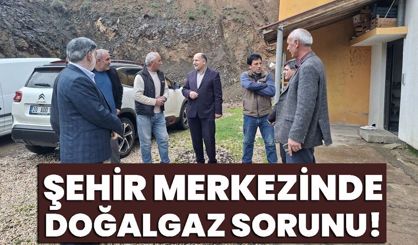 Şehir merkezinde doğalgaz sorunu!